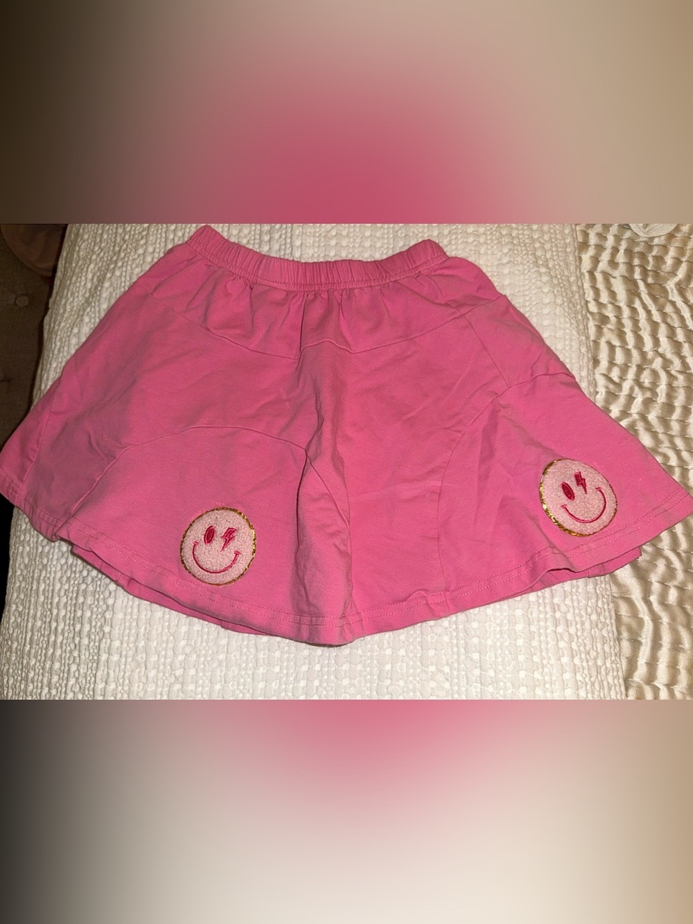 Excellent condition Lola + The Boys Pink Smile Embellished Bday Skirt Size:6 - Picture 4 of 9